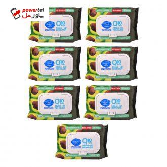 دستمال مرطوب پاک کننده آرایش دافی مدل Q10 moisturizer بسته 50 عددی مجموعه 7 عددی دستمال مرطوب پاک کننده آرایش دافی مدل Q10 moisturizer بسته 50 عددی مجموعه 7 عددی
