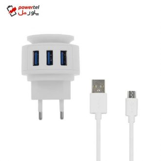 شارژر دیواری آیرنج مدل LC115 به همراه کابل تبدیل microUSB