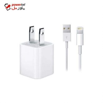 شارژر دیواری مدل 6565 به همراه کابل تبدیل لایتنینگ