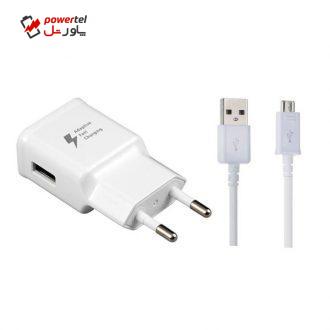 شارژر دیواری مدل SM19500YTO به همراه کابل تبدیل microUSB