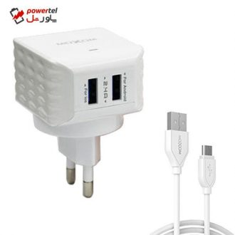 شارژر دیواری مکسوم مدل kh-15 به همراه کابل microUSB