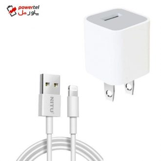 شارژر دیواری نیتو مدل NT-TC048 به همراه کابل تبدیل لایتنینگ