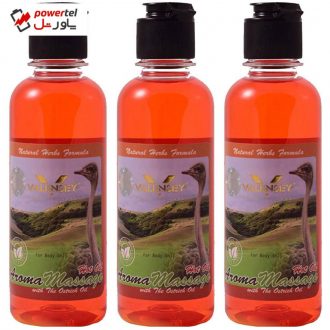روغن ماساژ والنسی مدل شتر مرغ حجم 200 میلی لیتر بسته 3 عددی روغن ماساژ والنسی مدل شتر مرغ حجم 200 میلی لیتر بسته 3 عددی