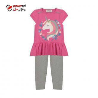 ست تی شرت و شلوار دخترانه جاستیفای جونیور مدل K0442050SE-PINK ست تی شرت و شلوار دخترانه جاستیفای جونیور مدل K0442050SE-PINK