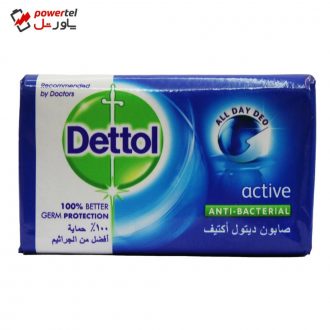 صابون ضد باکتری دتول مدل اکتیو وزن 70 گرم