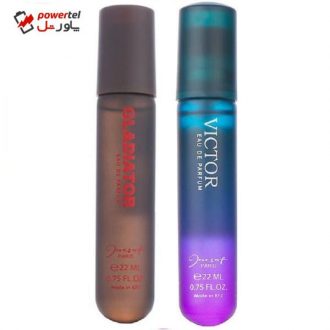 عطر جیبی مردانه ژک ساف مدل J03 حجم 22 میلی لیتر بسته 2 عددی
