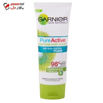 فوم لایه بردار پوست گارنیه مدل MATCHA DEEP CLEAN حجم 100 میلی لیتر فوم لایه بردار پوست گارنیه مدل MATCHA DEEP CLEAN حجم 100 میلی لیتر