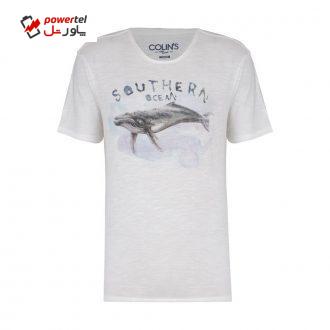 تیشرت مردانه کالینز مدل CL1025769-OFFWHITE