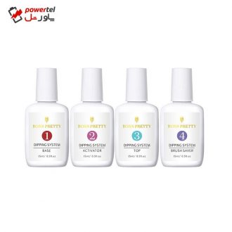 مواد کاشت ناخن برن پرتی مدل 46263 حجم 15 میلی لیتر مجموعه 4 عددی