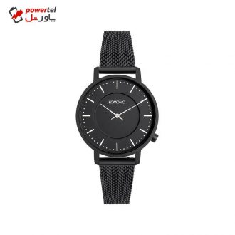 ساعت مچی عقربه ای کومونو مدل Harlow Black Mesh