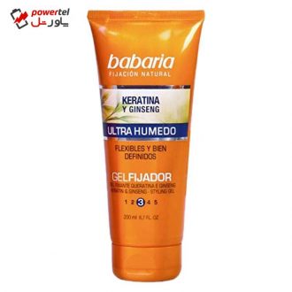 ژل مو باباریا مدل جینسینگ و کراتین حجم 200 میلی لیتر ژل مو باباریا مدل جینسینگ و کراتین حجم 200 میلی لیتر