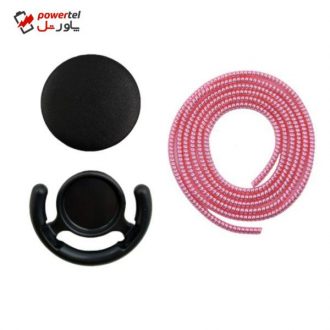 محافظ کابل مدل CRO2 به همراه پایه نگهدارنده پاپ سوکت مدل g1381 مجموعه 2عددی