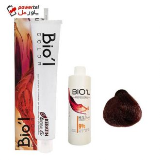 کیت رنگ مو بیول سری BURGUNDY RED شماره 6.66 حجم 100 میلی لیتر رنگ شرابی قرمز آتشین