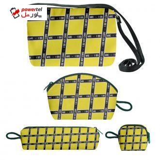 کیف دخترانه طرح care کد f174 مجموعه 4 عددی کیف دخترانه طرح care کد f174 مجموعه 4 عددی
