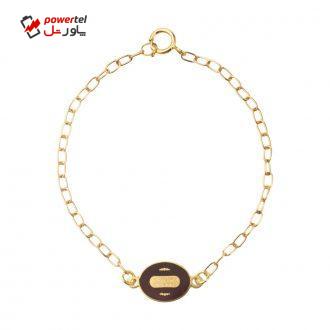 دستبند طلا 18 عیار دخترانه کانیار گالری کد DE1