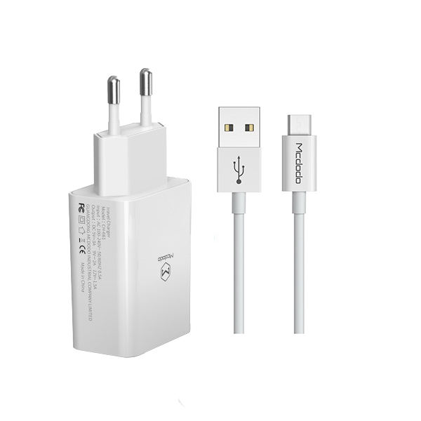 شارژر مک دودو مدل CH-7040 18W QC3.0 به همراه کابل تبدیل USB-C