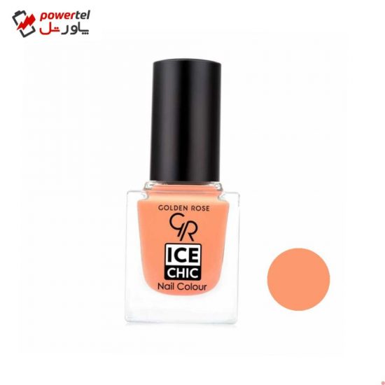 لاک ناخن گلدن رز مدل Ice chic شماره 87