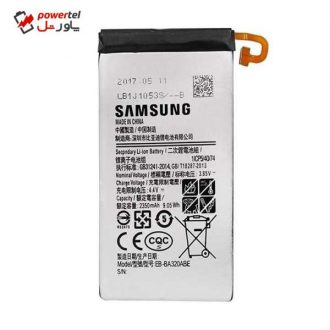 باتری موبایل مدل eb -ba300abe ظرفیت 1900 میلی آمپر ساعت مناسب برای گوشی موبایل سامسونگ Galaxy A3