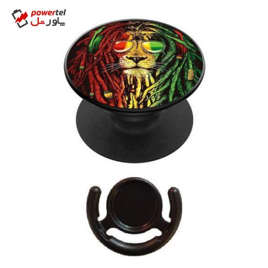 پایه نگهدارنده گوشی موبایل پاپ سوکت مدل colorful _Lion