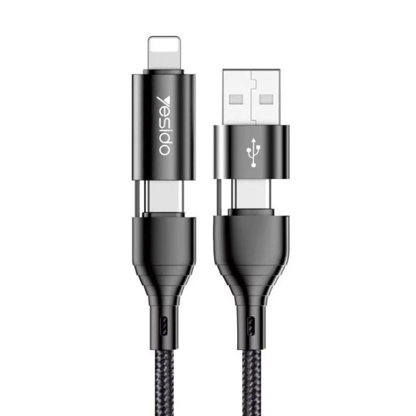 کابل تبدیل USB-C به USB و لایتنینگ یسیدو مدل CA59 طول 1.2 متر کابل تبدیل USB-C به USB و لایتنینگ یسیدو مدل CA59 طول 1.2 متر