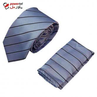 ست کراوات و دستمال جیب مردانه ایزابل مدل XP608DNU