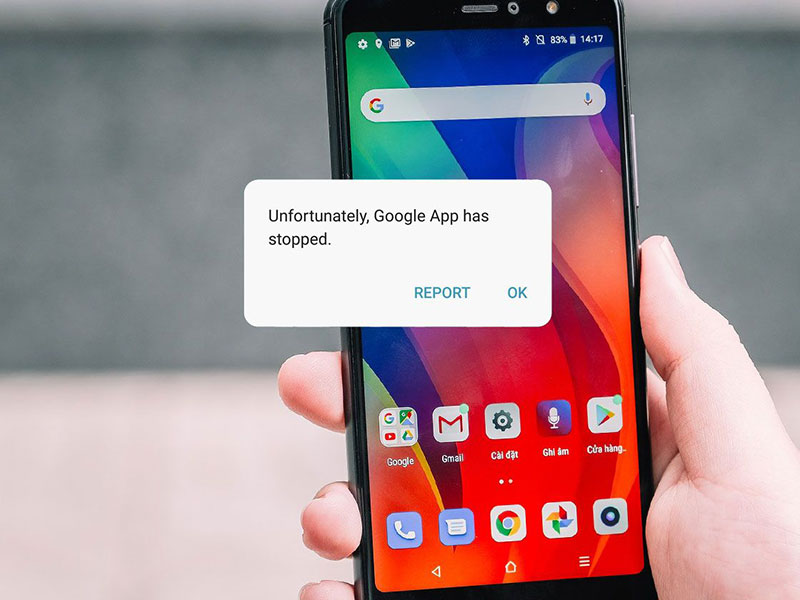 حل مشکل متوقف شدن برنامه های گوگل در گوشی