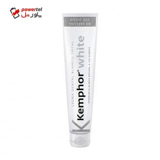 خمیر دندان سفید کننده کمفور مدل Kemphor White  حجم 75میلی لیتر