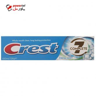 خمیر دندان کرست مدل C7 Fresh Mint حجم 100 میلی لیتر