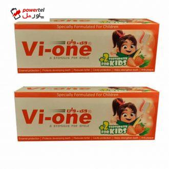 خمیر دندان کودک وی وان مدل G00 حجم 60 میلی لیتر بسته 2 عددی
