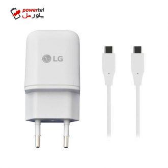 شارژر دیواری مدل MCS-NO4ER همراه با کابل USB C
