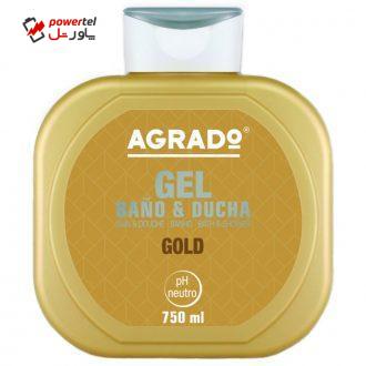 شامپو بدن آگرادو مدل Gold حجم 750 میلی لیتر