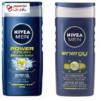 شامپو مو و بدن نیوآ مدل Energy حجم 250 میلی لیتر به همراه شامپو مو و بدن نیوآ مدل Power Fresh شامپو مو و بدن نیوآ مدل Energy حجم 250 میلی لیتر به همراه شامپو مو و بدن نیوآ مدل Power Fresh