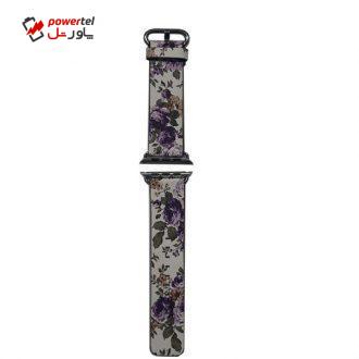 بند طرح گل دار مدل g56 مناسب برای اپل واچ 42/44 میلی متری
