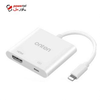 مبدل لایتنینگ به HDMI اونتن مدل OTN-7565 مبدل لایتنینگ به HDMI اونتن مدل OTN-7565