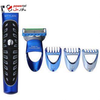 ماشین اصلاح موی صورت ژیلت مدل Proglide Styler به همراه خوتراش