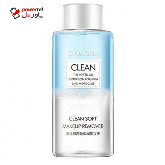 محلول پاک کننده آرایش بایو آکوا مدل CLEAN SOFT حجم 150 میلی لیتر