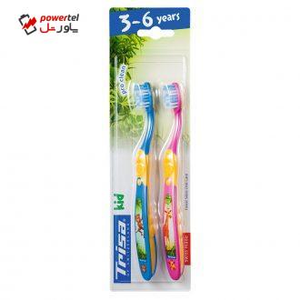 مسواک کودک تریزا مدل Pro Clean برای کودکان 3 تا 6 سال بسته 2 عددی مسواک کودک تریزا مدل Pro Clean برای کودکان 3 تا 6 سال بسته 2 عددی