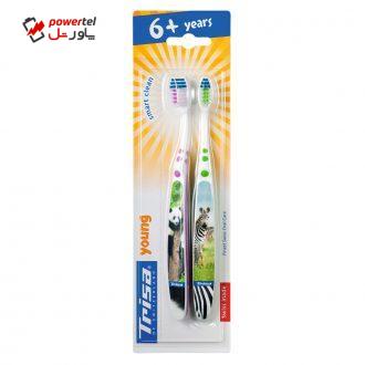 مسواک کودک تریزا مدل Smart Clean برای کودکان 6 سال به بالا بسته 2 عددی مسواک کودک تریزا مدل Smart Clean برای کودکان 6 سال به بالا بسته 2 عددی
