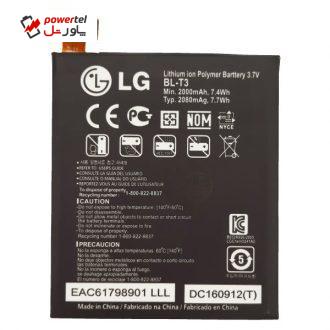 باتری موبایل مدل BL-T3 ظرفیت 2000 میلی آمپر ساعت مناسب برای گوشی موبایل ال جی Intuition VS950/ Optimus VU باتری موبایل مدل BL-T3 ظرفیت 2000 میلی آمپر ساعت مناسب برای گوشی موبایل ال جی Intuition VS950/ Optimus VU