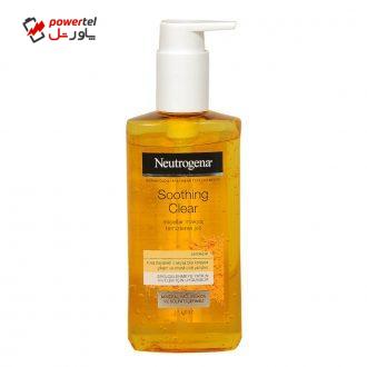 ژل شستشو صورت نوتروژینا مدل Soothing Clear حجم 200 میلی لیتر