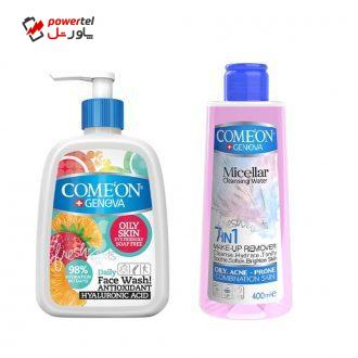ژل شستشو صورت کامان مدل Oily حجم 500 میلی لیتر به همراه آب پاک کننده آرایش صورت کامان مدل OILY SKIN حجم 400 میلی لیتر ژل شستشو صورت کامان مدل Oily حجم 500 میلی لیتر به همراه آب پاک کننده آرایش صورت کامان مدل OILY SKIN حجم 400 میلی لیتر