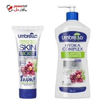کرم ژل آبرسان آمبرلا مدل Grape حجم 600 میلی لیتر به همراه کرم ژل آبرسان حجم 75 میلی لیتر کرم ژل آبرسان آمبرلا مدل Grape حجم 600 میلی لیتر به همراه کرم ژل آبرسان حجم 75 میلی لیتر