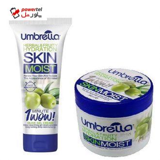 کرم ژل آبرسان آمبرلا مدل Olive حجم 250 میلی لیتر به همراه کرم ژل آبرسان حجم 75 میلی لیتر کرم ژل آبرسان آمبرلا مدل Olive حجم 250 میلی لیتر به همراه کرم ژل آبرسان حجم 75 میلی لیتر