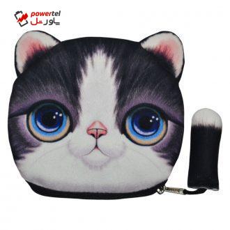 کیف پول دخترانه طرح گربه مدل C-13BK