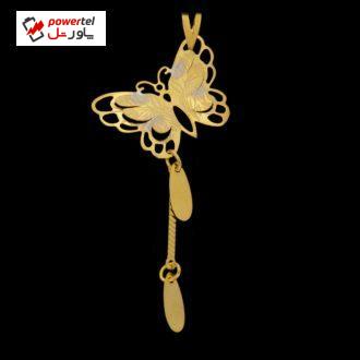 آویز گردنبند طلا 18 عیار زنانه طلای مستجابی مدل پروانه کد 6722 آویز گردنبند طلا 18 عیار زنانه طلای مستجابی مدل پروانه کد 6722