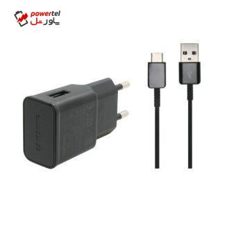 شارژر دیواری مدل EP-TA20CBCQGHCH به همراه کابل تبدیل USB-C شارژر دیواری مدل EP-TA20CBCQGHCH به همراه کابل تبدیل USB-C