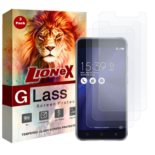   محافظ صفحه نمایش لایونکس مدل UPS مناسب برای گوشی موبایل ایسوس Zenfone 3 ZE552KL بسته سه عددی 