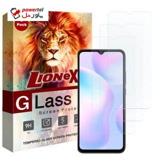 محافظ صفحه نمایش لایونکس مدل UPS مناسب برای گوشی موبایل شیائومی Redmi 9i بسته سه عددی