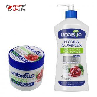 کرم ژل آبرسان آمبرلا مدل Pomegranate حجم 600 میلی لیتر به همراه کرم ژل آبرسان آمبرلا حجم 250 میلی لیتر کرم ژل آبرسان آمبرلا مدل Pomegranate حجم 600 میلی لیتر به همراه کرم ژل آبرسان آمبرلا حجم 250 میلی لیتر