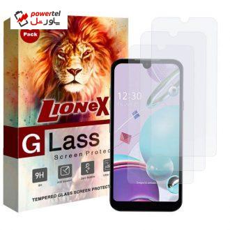 محافظ صفحه نمایش لایونکس مدل UPS مناسب برای گوشی موبایل ال جی K31 بسته سه عددی